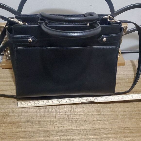 Kate Spade New York Staci Medium Black Leather Satchel Bag - Picture 11 of 12